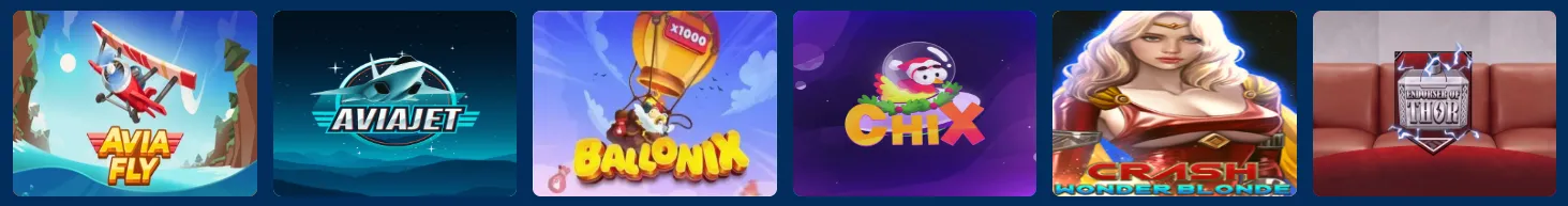 Crash and specialty games at BOF Casino